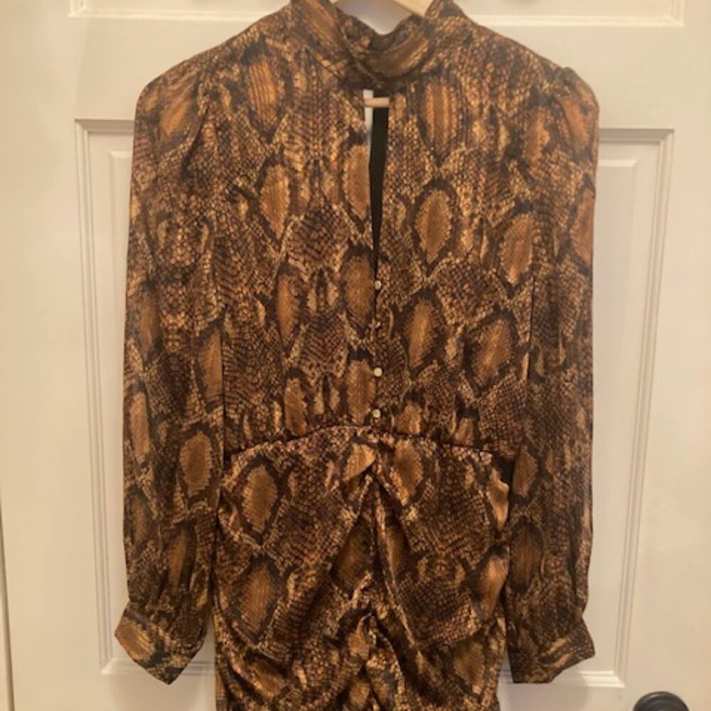 Zara animal print mini dress